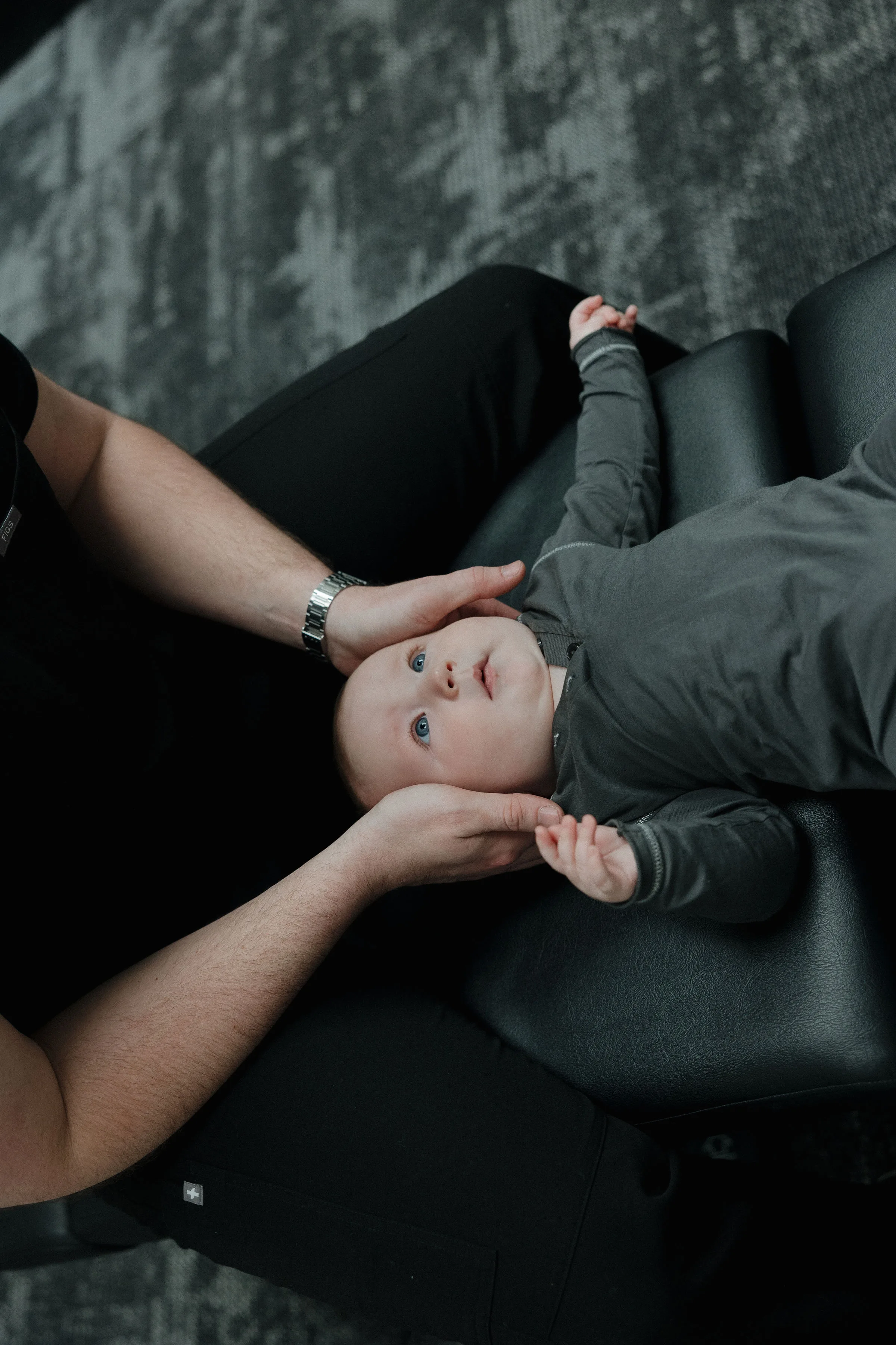 Gentle pediatric chiropractic adjustment at The Wellness Way - Mason