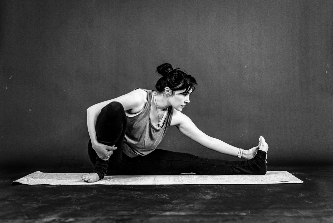 Gentle yoga stretch supporting back health